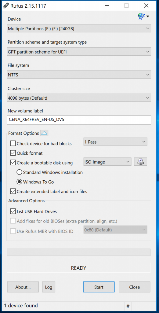 hoq to format a flashdrive for windows 10 iso on a mac